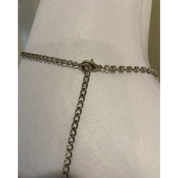 Rhinestone Necklace Y2K prom wedding graduation sparkly - Picture 3 of 5